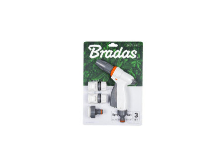 Bradas Kit de pistolet d'arrosage QUICK PROSTY, 4 pièces