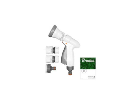 Bradas Kit de douchette de jardin SUPER SPRAY, gris/blanc