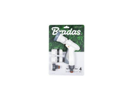 Bradas Kit de douchette de jardin SUPER SPRAY, gris/blanc