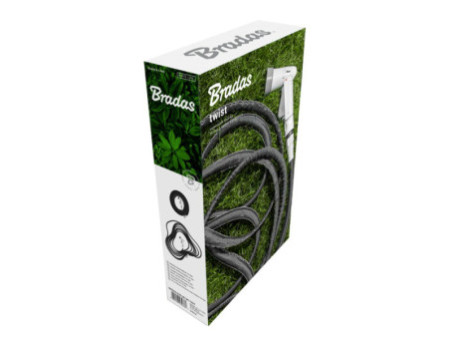 Bradas Set de tuyau d'arrosage TWIST HOSE, flexible, 7,5-15m