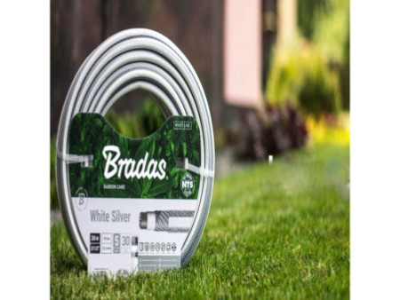 Bradas Tuyau d'arrosage NTS WHITE SILVER, 1/2', 20 m