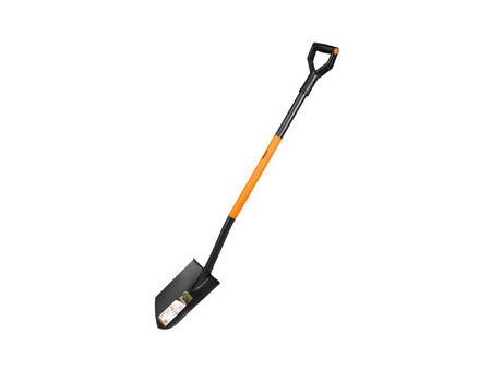 Bradas Bêche pointue, longueur : 1.250 mm, noir/orange
