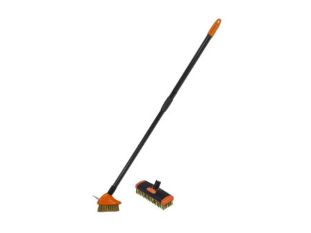 Bradas Kit de nettoyage à brosses métalliques, télescopique