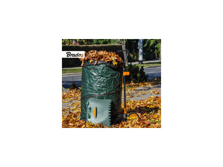 Bradas Chariot ramasse-feuilles multibin, pliable,160 litres