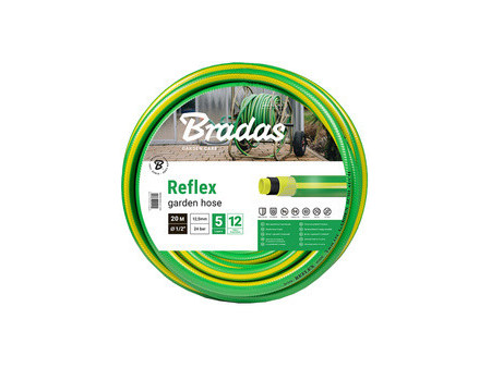 Bradas Tuyau d'arrosage REFLEX, 1/2', 50 m, vert/jaune