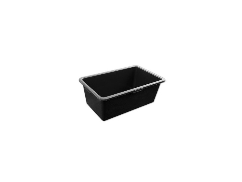 Bradas Auge de maçon, en PVC, 60 litres, noir