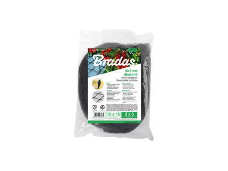 Bradas Filet de protection anti-oiseaux, 2 x 5 m, noir