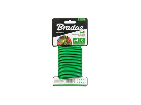 Bradas Fil de fer SOFT avec revêtement PVC, 5 mm x 4 m, vert