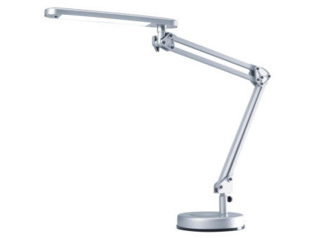 Hansa Lampe de bureau à LED 4 Stars, avec socle, argent