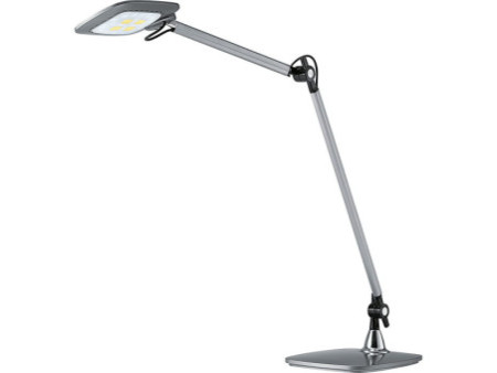 Hansa Lampe de bureau à LED E-Motion, argent