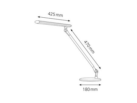 Hansa Lampe de bureau à LED Delight, argent