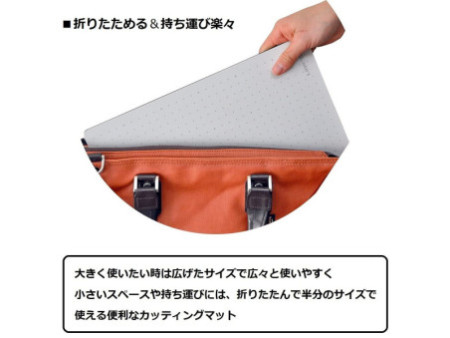 Hansa Tapis de découpe 'Cut-Mat', A3, pliable, noir/blanc