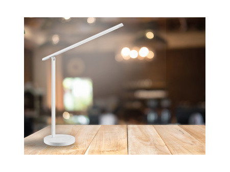 Hansa Lampe de bureau LED 'Halo', socle, blanc