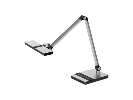 Hansa Lampe de bureau à LED Nimbus, pied, argent