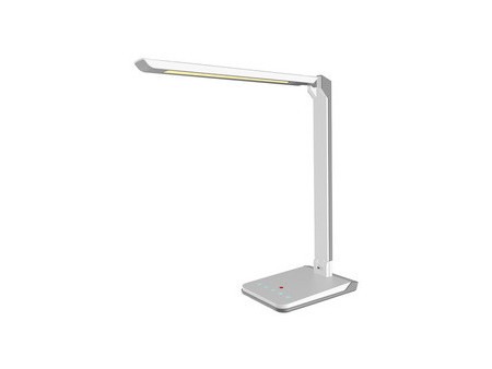 Hansa Lampe de bureau à LED Lumina, pied, blanc