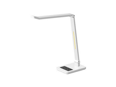 Hansa Lampe de bureau à LED Tide, pied, gris métallisé