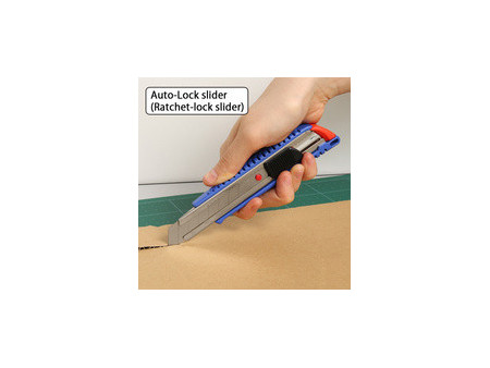 NT Cutter L-300RP, boîtier en plastique, bleu