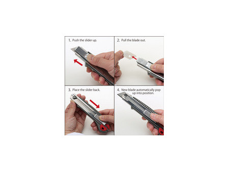 NT Lames de rechange pour cutter BL-51P, 18 mm, noir