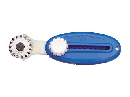 NT Cutter WA-2P, boîtier plastique, pour coupe ondulée, bleu