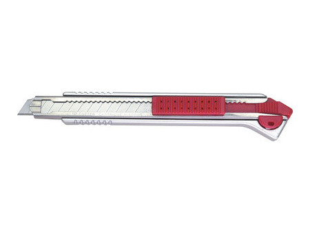 NT Cutter A-1000RP, boîter en aluminium, 9 mm, argent/rouge