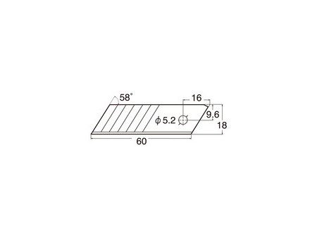NT Cutter Lame de rechange BL-2300, Largeur: 18 mm, argent