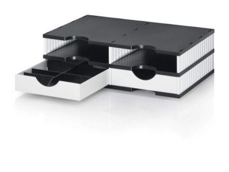 styro Station de classement styrodoc duo, 4 compartiments,