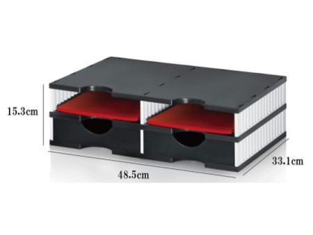 styro Station de classement styrodoc duo, 4 compartiments
