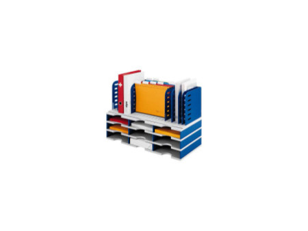 styro Module de base styrodoc trio 9 compartiments bleu/gris