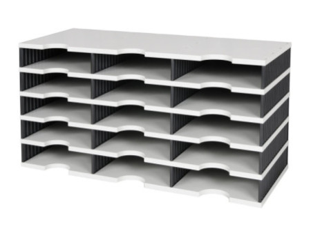 styro Module de base styrodoc trio, 15 compartiments, noir/