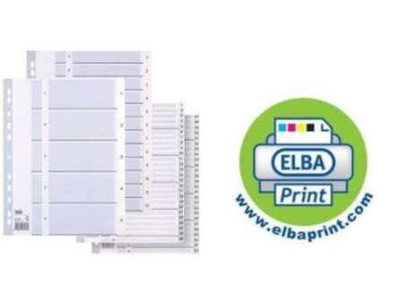 Oxford Intercalaires en plastique, chiffres, A4, 12 touches