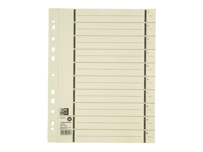 ELBA Intercalaires avec perforation, format A4 extra large