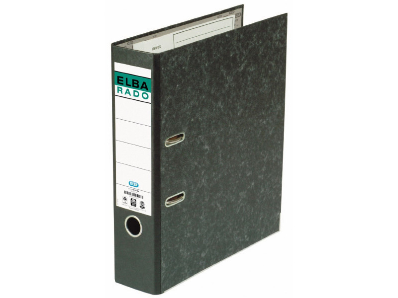 ELBA classeur rado papier marbré, largeur de dos: 80 mm,noir