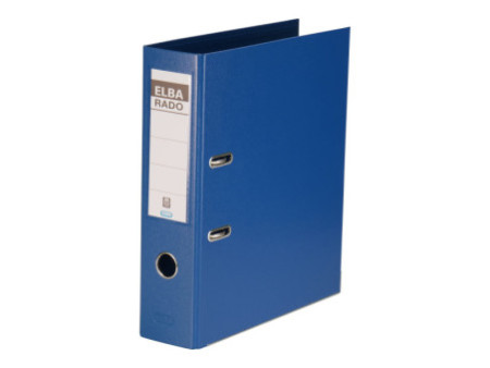 ELBA Classeur rado plast, largeur de dos: 80 mm, bleu, A4