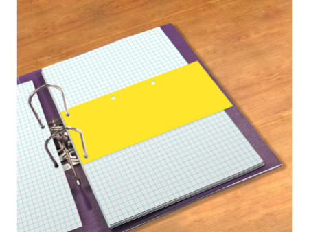 Oxford Intercalaires Duo, en carton, 240 x 105 mm, jaune
