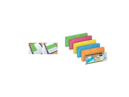 ELBA Intercalaires Duo, en carton, 240 x 105 mm, rose