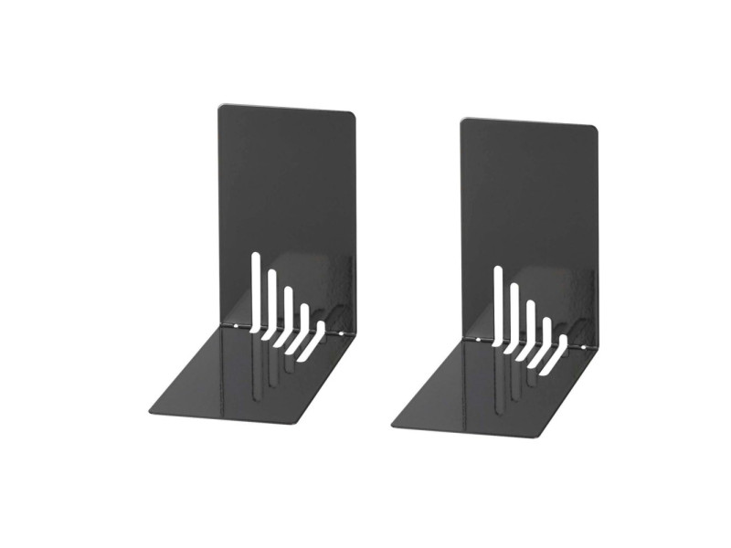 WEDO Serre-livres, (L)140 x (P)140 x (H)85 mm, noir