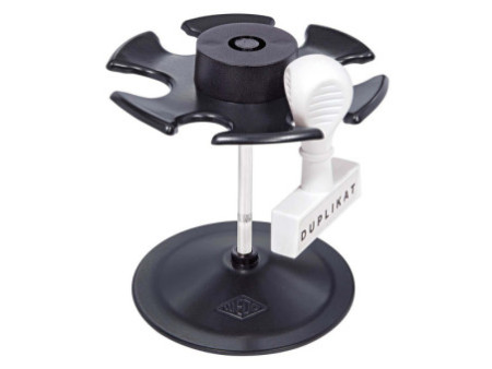 WEDO Porte-timbres, pour 6 timbres, rond, noir