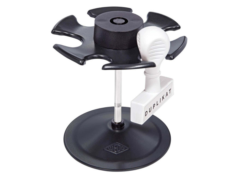 WEDO Porte-timbres, pour 6 timbres, rond, noir