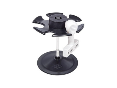 WEDO Porte-timbres, pour 6 timbres, rond, noir
