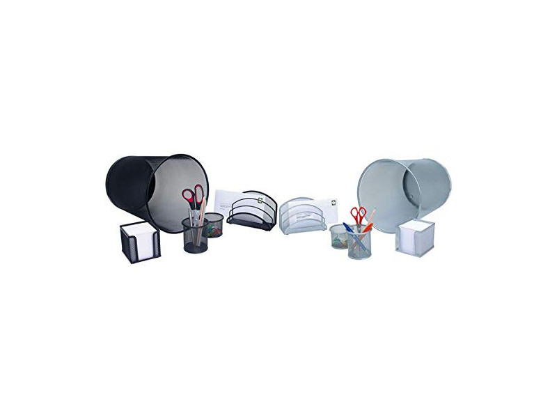 WEDO Set garnitures de bureau 'Office',fil métallique,argent