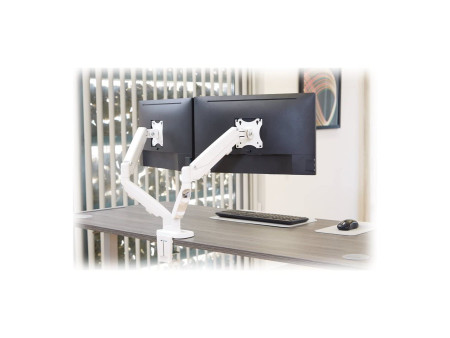 Fellowes Bras porte-écrans double Eppa, blanc