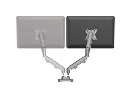 Fellowes Kit de bras porte-écrans double Eppa,argent