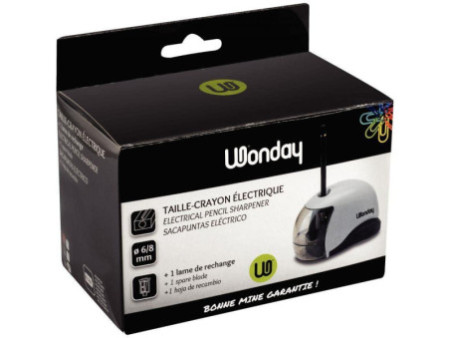 Wonday Taille-crayon électrique, lame en acier