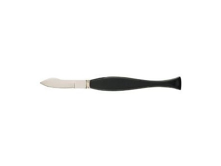 Wonday Grattoir à virole, 176 mm, manche noir en plastique
