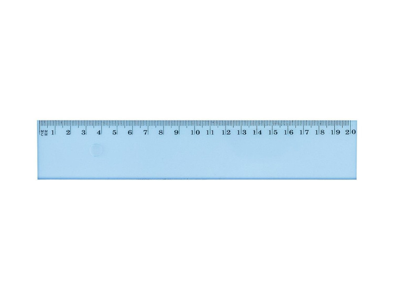 Wonday Règle plate, 200 mm, en plastique, incassable