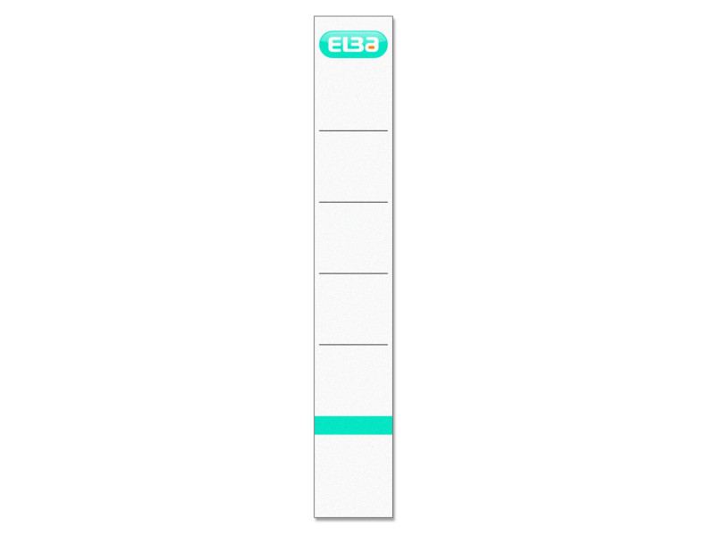 ELBA Etiquette de dos pour classeur, court/étroit, blanc