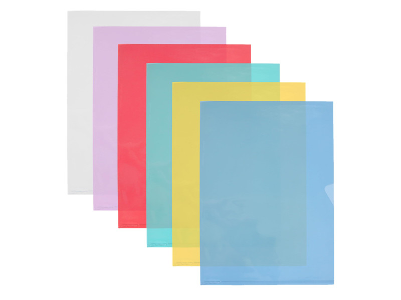 Oxford Pochettes coin Fard'Liss, A4, PVC 0,20 mm, assorti