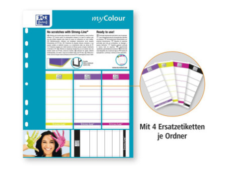 Oxford Classeur myColour, dos 80 mm, noir/violet