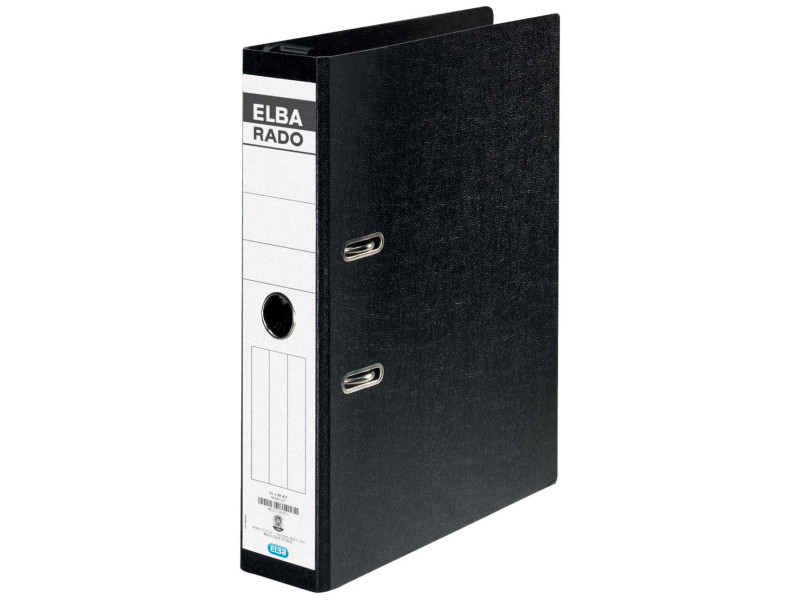 ELBA classeur suspendu rado, largeur de dos: 75 mm, A4, noir