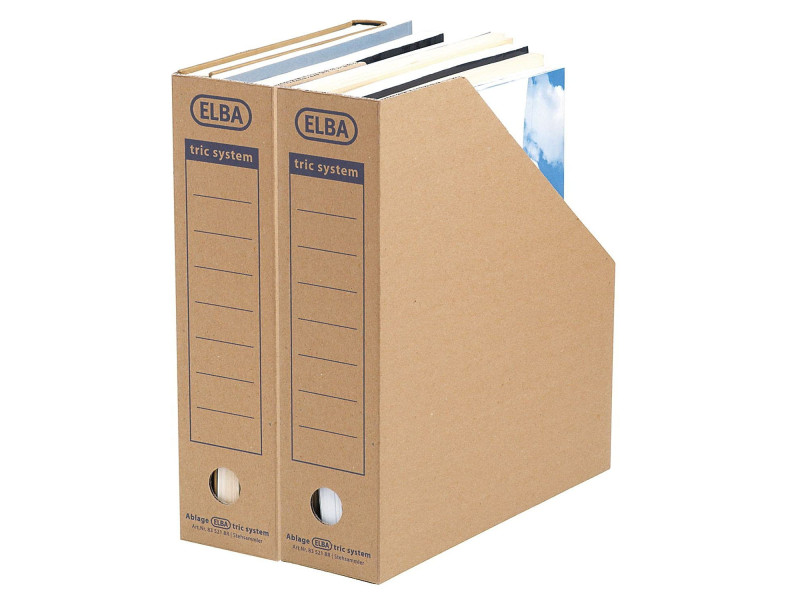 ELBA Porte-revues tric System, marron nature